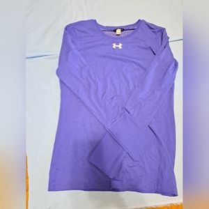 Purple long-sleeved shirt